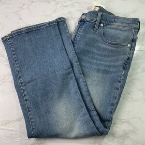 NWT Madewell Women’s Mid-Rise Kick Out Jeans | Size 31 | Wide Leg Medium Wash Bl